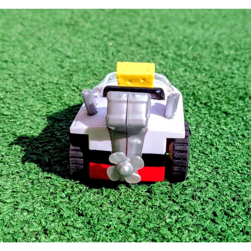 SpongeBob SquarePants Hot Rod Boat Pull Back And Go 2013 Toy Vehicle GUC